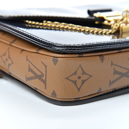 Louis Vuitton Shiny Epi Reverse Monogram Pochette Metis Mini Marine 7 of 10
