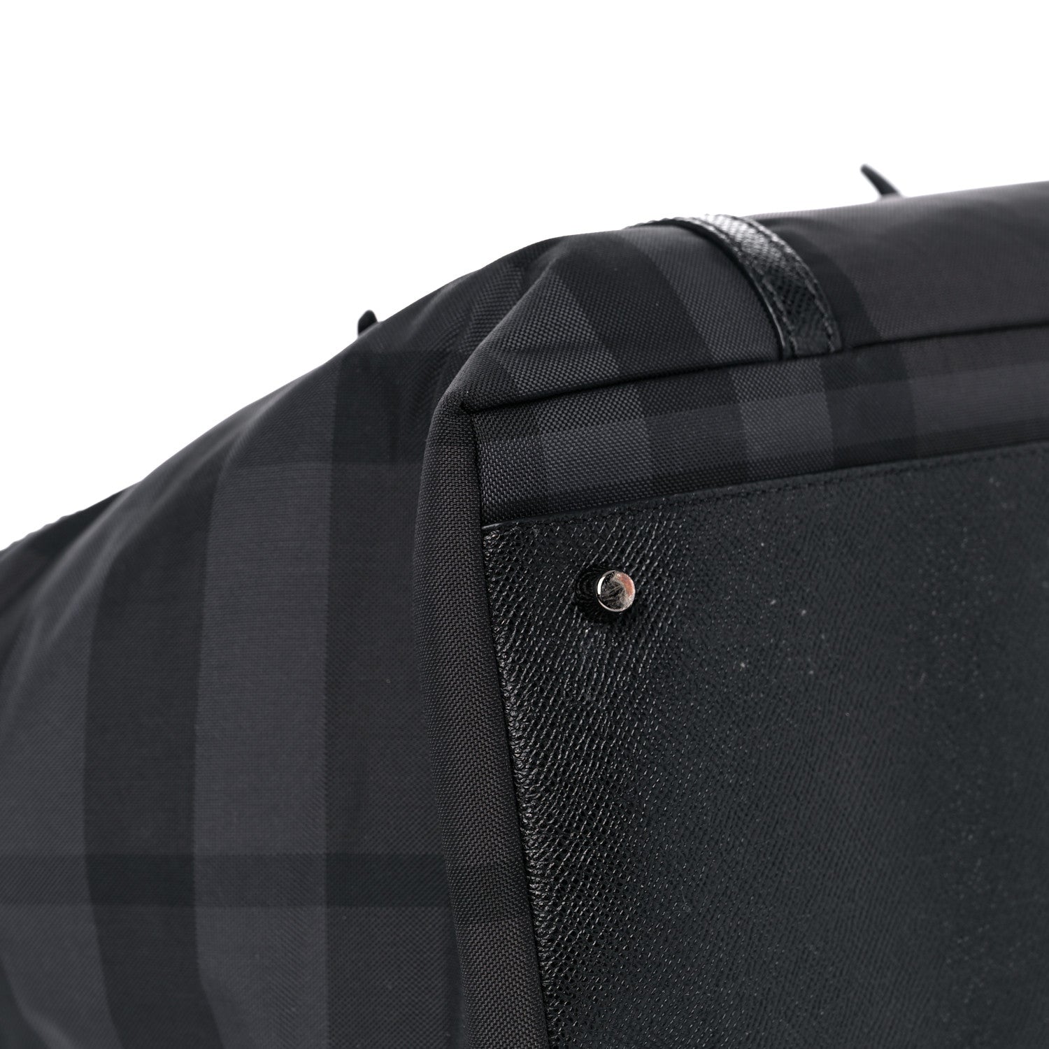 Burberry Nylon House Check Diaper Bag Black 7 of 11
