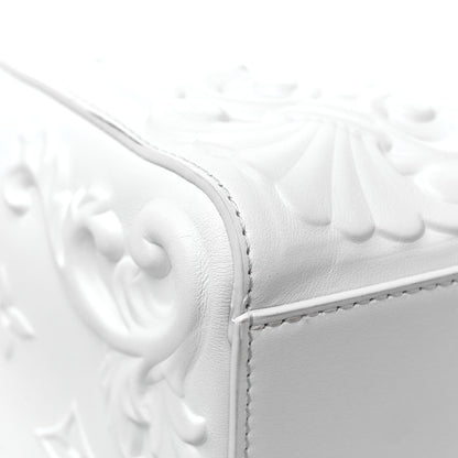 Louis Vuitton Calfskin LV Ornament Sac Plat 24H Optic White 9 of 10