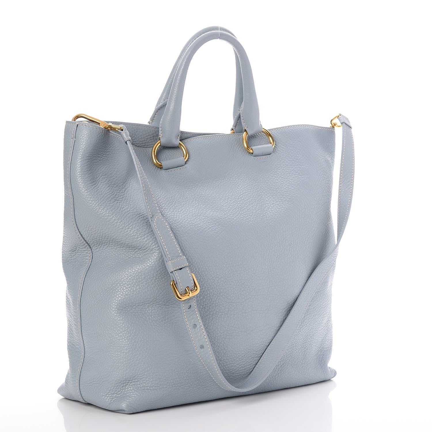 Prada Vitello Daino Tote Lago 3 of 8