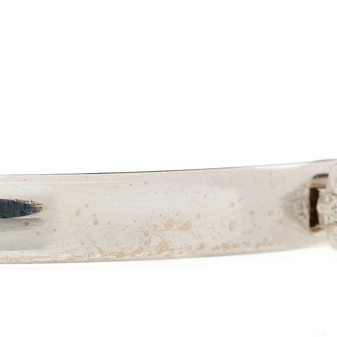 18K White Gold Diamond Metro Three-row Hinged Bangle Bracelet