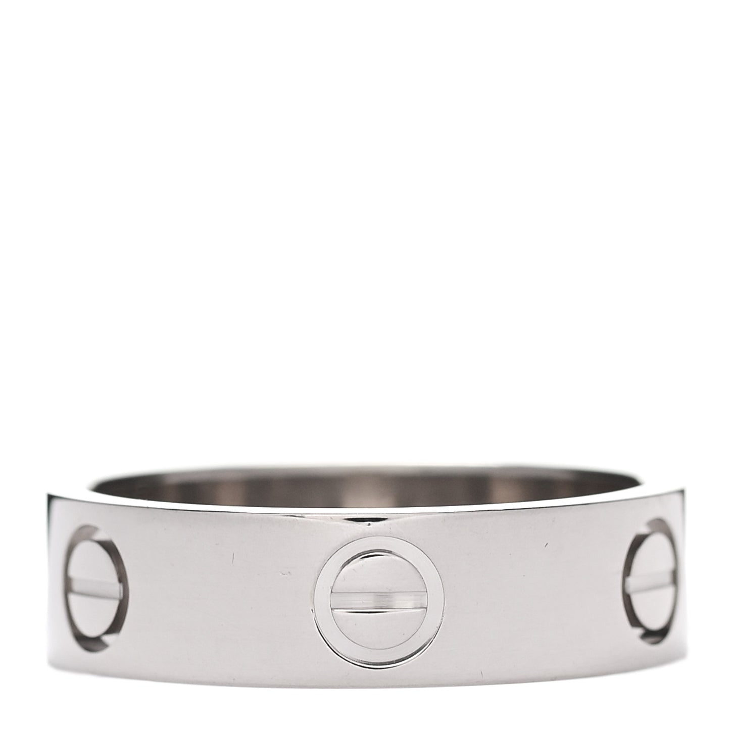 18K White Gold 5.5mm LOVE Ring 55 7.25