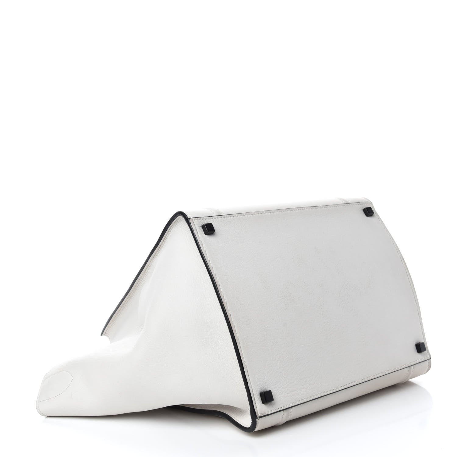 Celine Calfskin Medium Phantom Luggage White 4 of 14