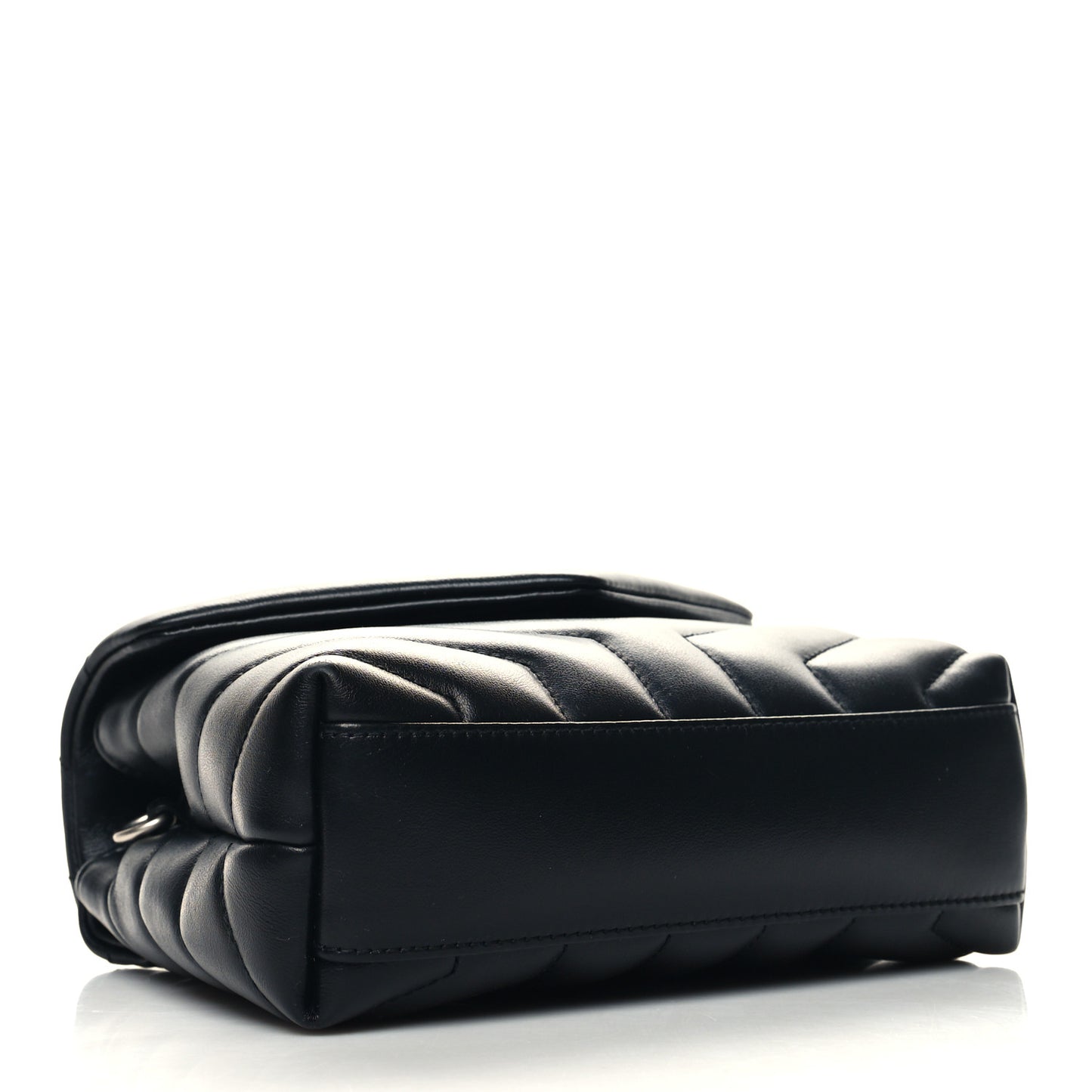 Calfskin Y Quilted Monogram Toy Loulou Crossbody Bag Black