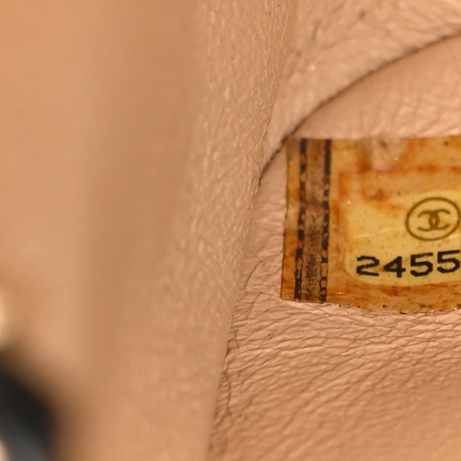 Chanel Calfskin Chevron Beaded Chain Mini Square Flap Black 6 of 10