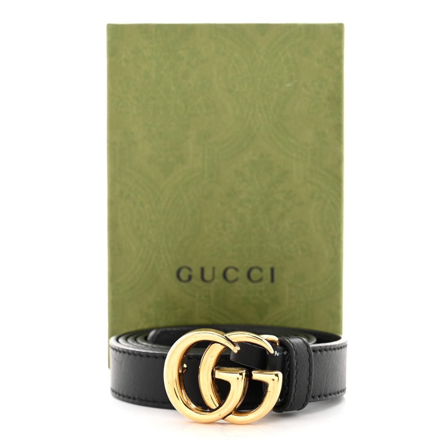 Calfskin Double G 20mm Belt 85 34 Black
