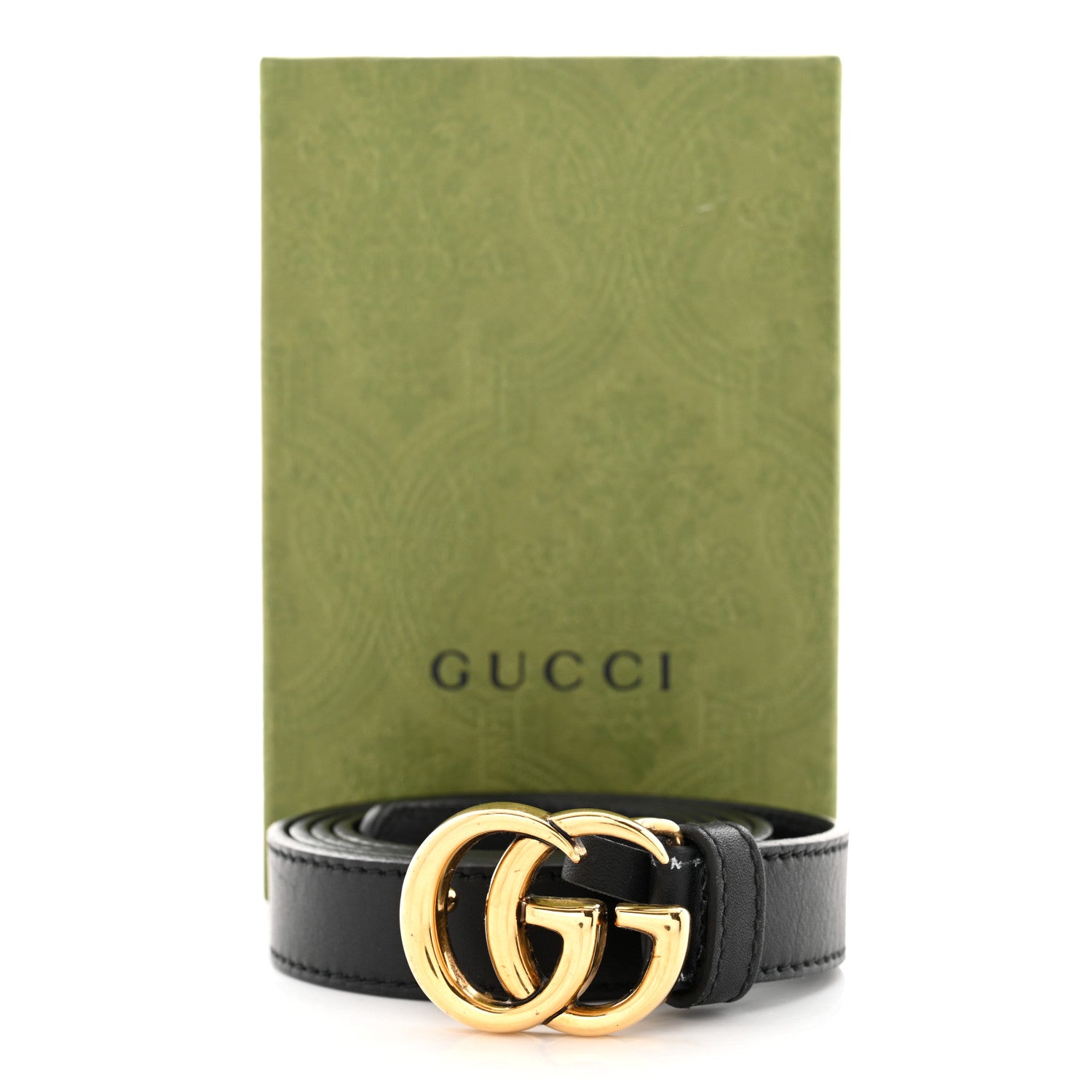 Gucci Calfskin Double G 20mm Belt 85 34 Black 6 of 6