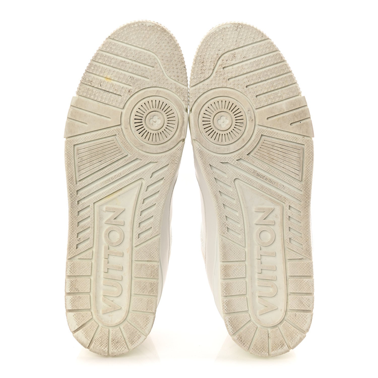 Louis Vuitton Calfskin Mens LV Trainer Sneakers 9.5 White 6 of 9