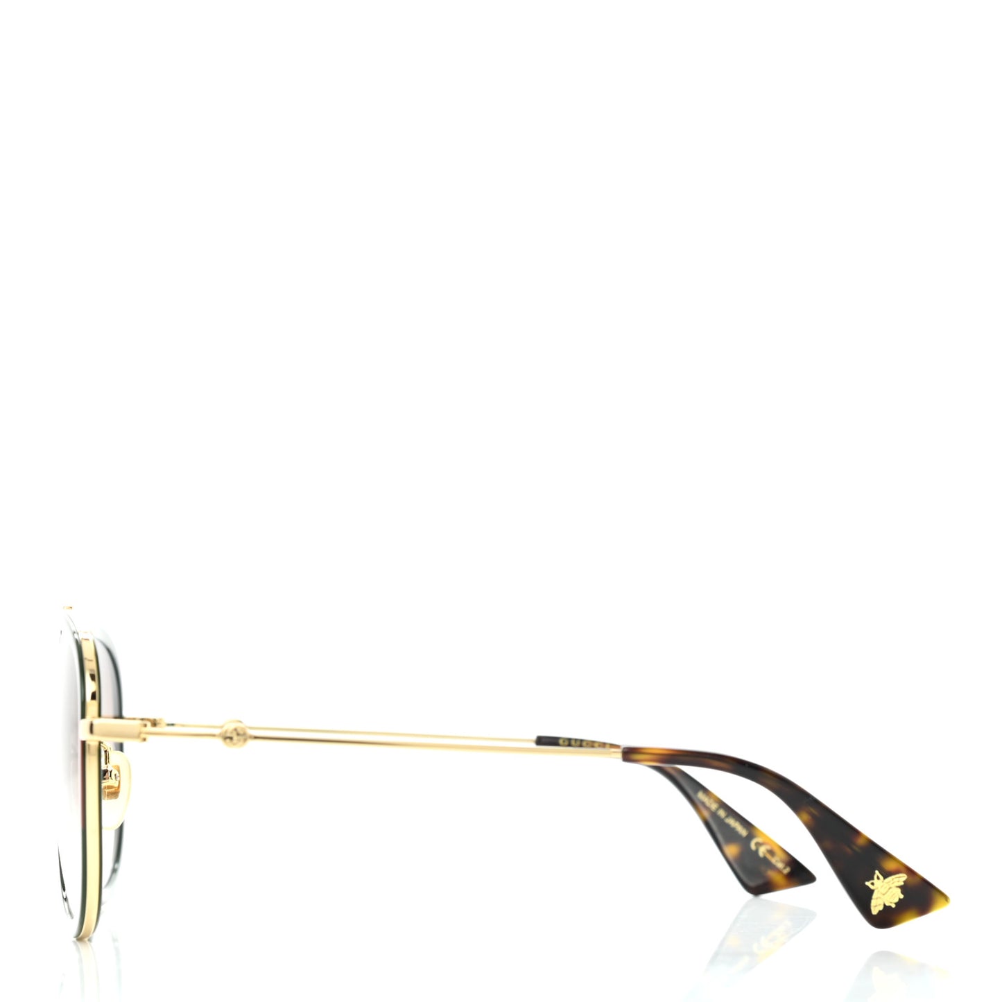 Metal Web Aviator Sunglasses GG0062S Green Red
