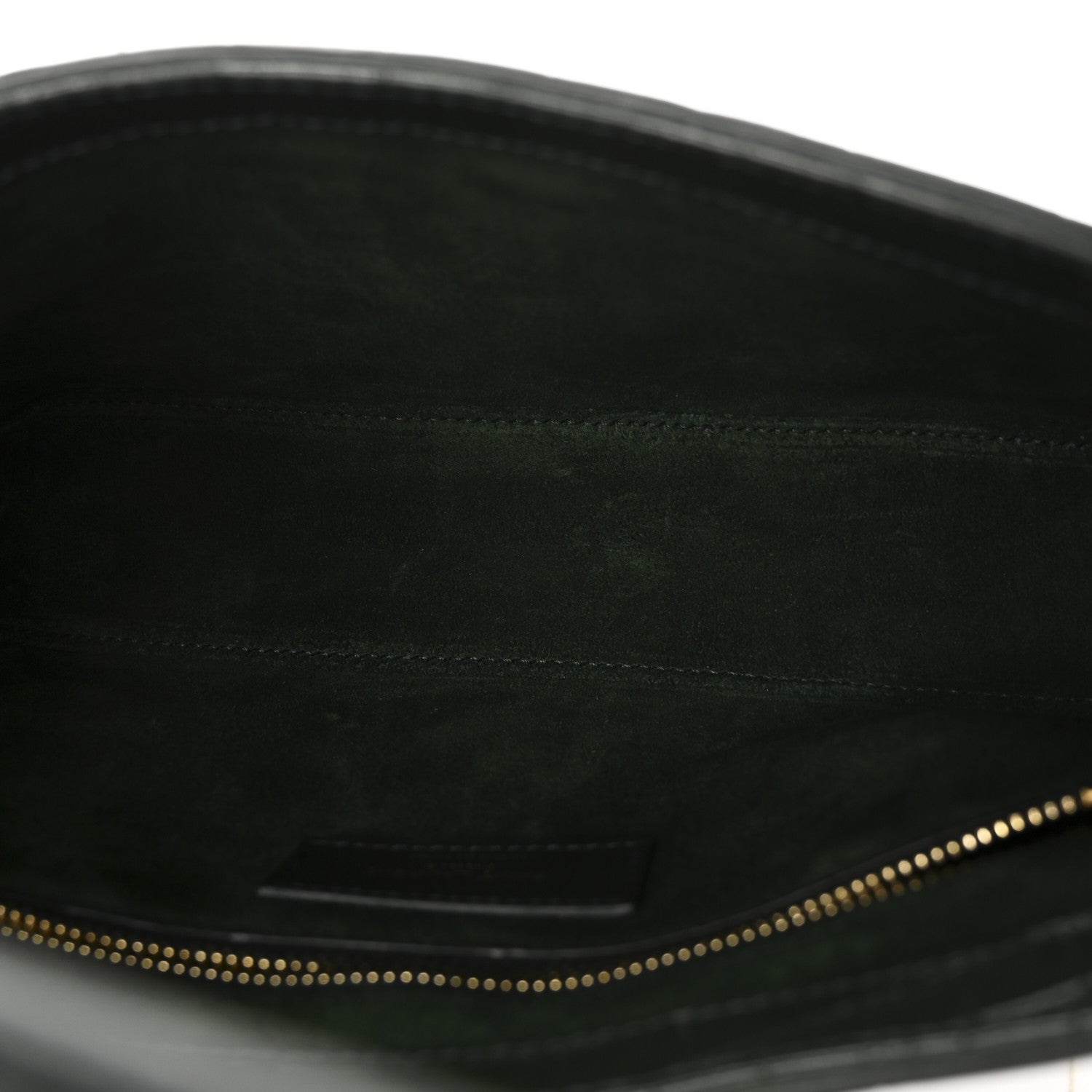 Saint Laurent Calfskin Crocodile Embossed Le 5 A 7 Hobo Dark Green Bottle 5 of 9