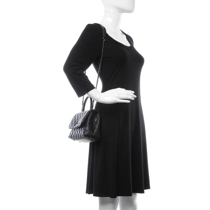 Chanel Caviar Lizard Quilted Mini Coco Handle Flap Black 2 of 19