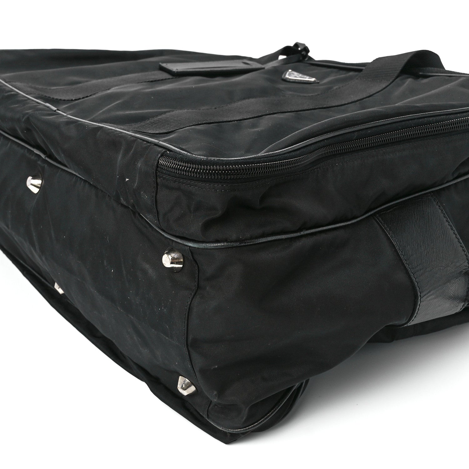 Prada Tessuto Nylon Saffiano Viaggio Carry On Travel Bag Black 13 of 13