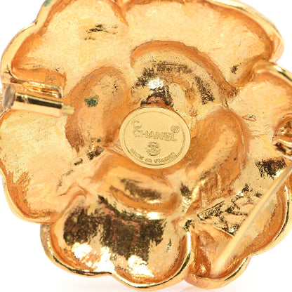 Chanel Camellia Brooch Gold 3 of 5