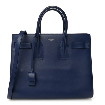 Saint Laurent Calfskin Small Sac De Jour New Marine 1 of 13