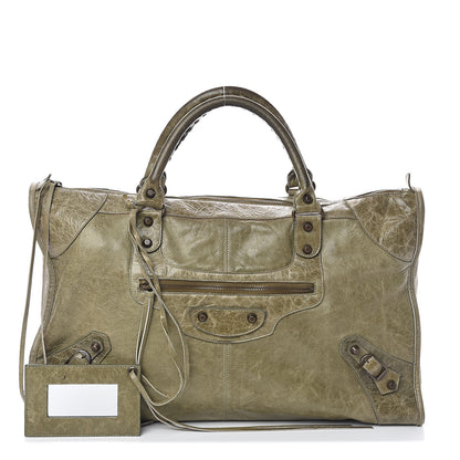 Balenciaga Agneau Classic Hardware Work Vert Militaire 1 of 8