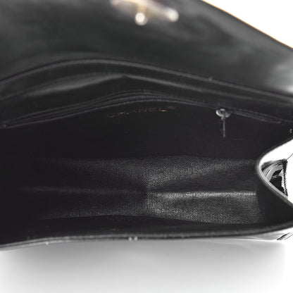 Chanel Patent Envelope CC Clutch Black 5 of 17