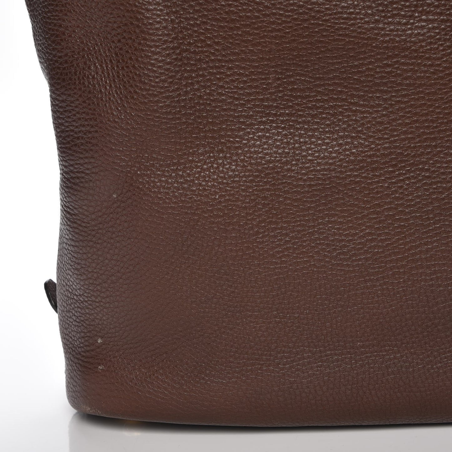 Vitello Daino Side Zip Shopping Tote Bruciato