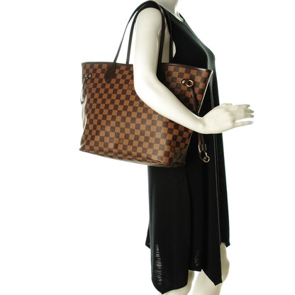 Louis Vuitton Damier Ebene Neo Neverfull MM Rose Ballerine 2 of 8
