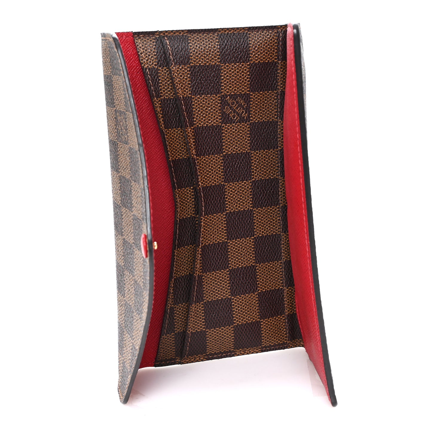 Damier Ebene Josephine Wallet Red