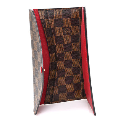 Louis Vuitton Damier Ebene Josephine Wallet Red 6 of 7