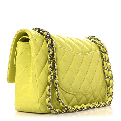 Chanel Lambskin Quilted Medium Double Flap Yellow 3 of 11
