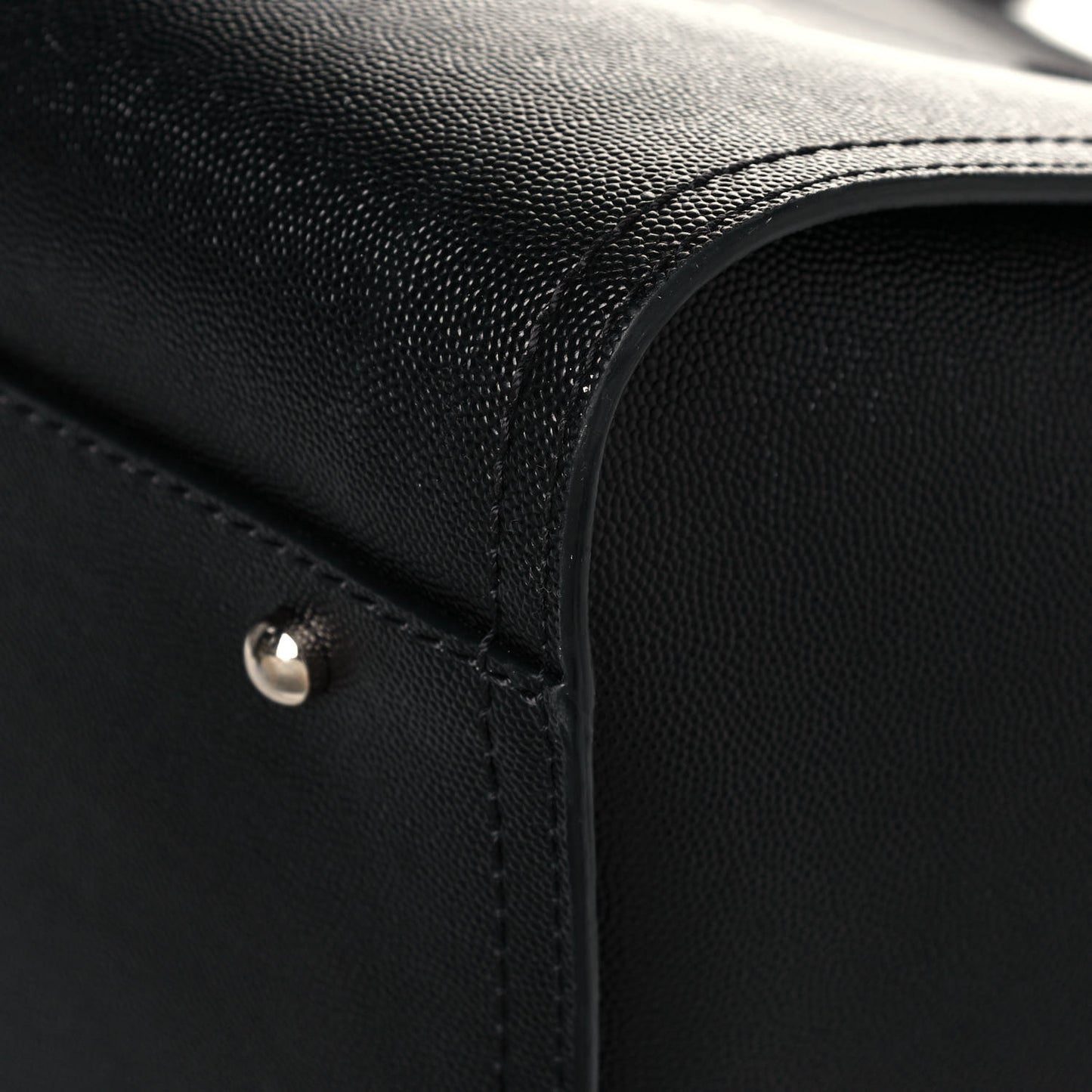 Caviar Medium Studded Deauville Tote Black
