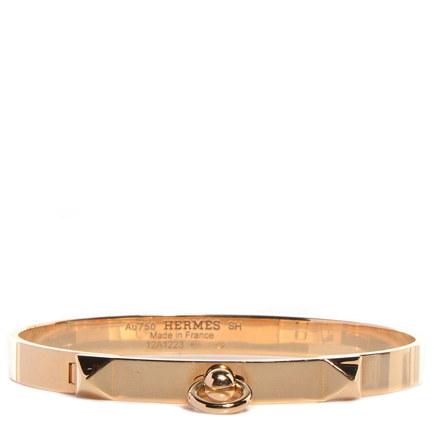 18K Yellow Gold PM Collier De Chien Bracelet SH