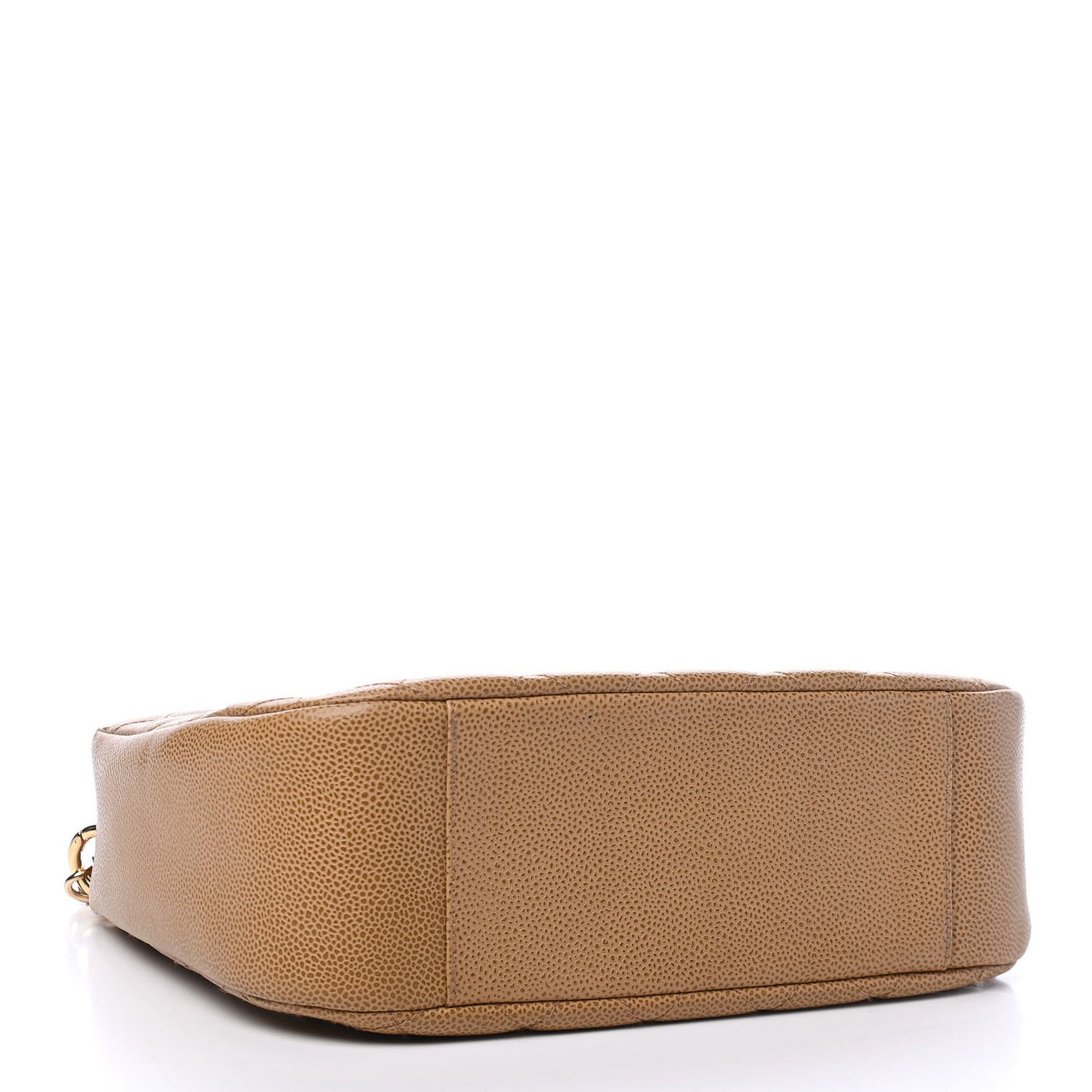 Caviar Quilted Timeless CC Shoulder Bag Beige