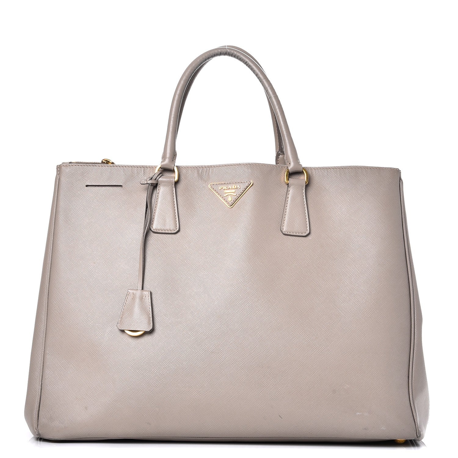 Prada Saffiano Lux Extra Large Galleria Double Zip Tote Pomice 1 of 20