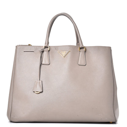 Prada Saffiano Lux Extra Large Galleria Double Zip Tote Pomice 1 of 20