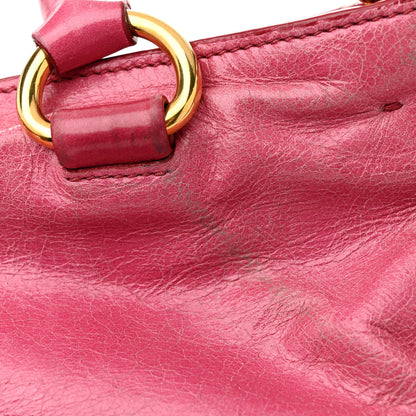 Prada Vitello Shine Shopping Satchel Peonia 20 of 23