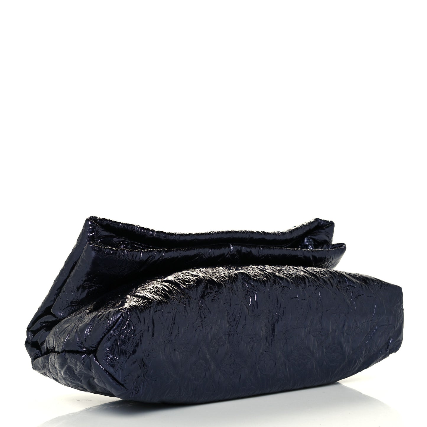 Jacquard Quilted Monogram Limelight Clutch MM Blue de France