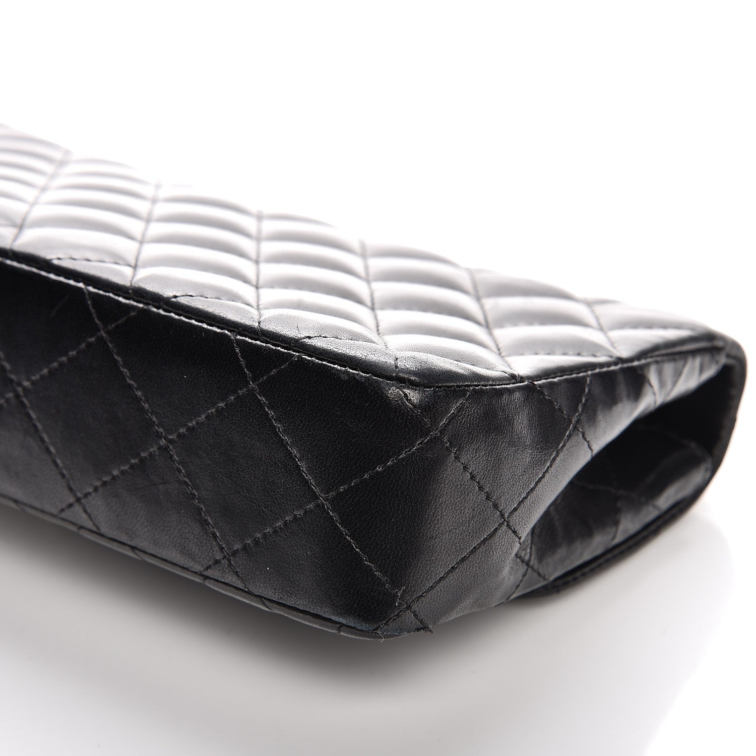 Chanel Lambskin Quilted East West Flap Black 10 of 12