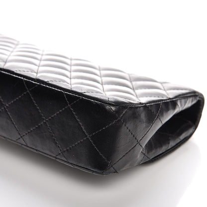 Chanel Lambskin Quilted East West Flap Black 10 of 12