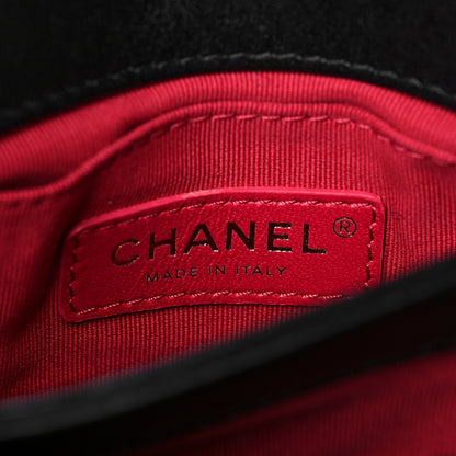 Chanel Calfskin Quilted Pearl Jewel Chain Flap Black 7 of 8