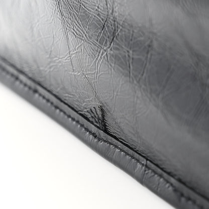 Saint Laurent Crinkled Calfskin Matelasse Monogram Medium Niki Chain Satchel Black 10 of 10