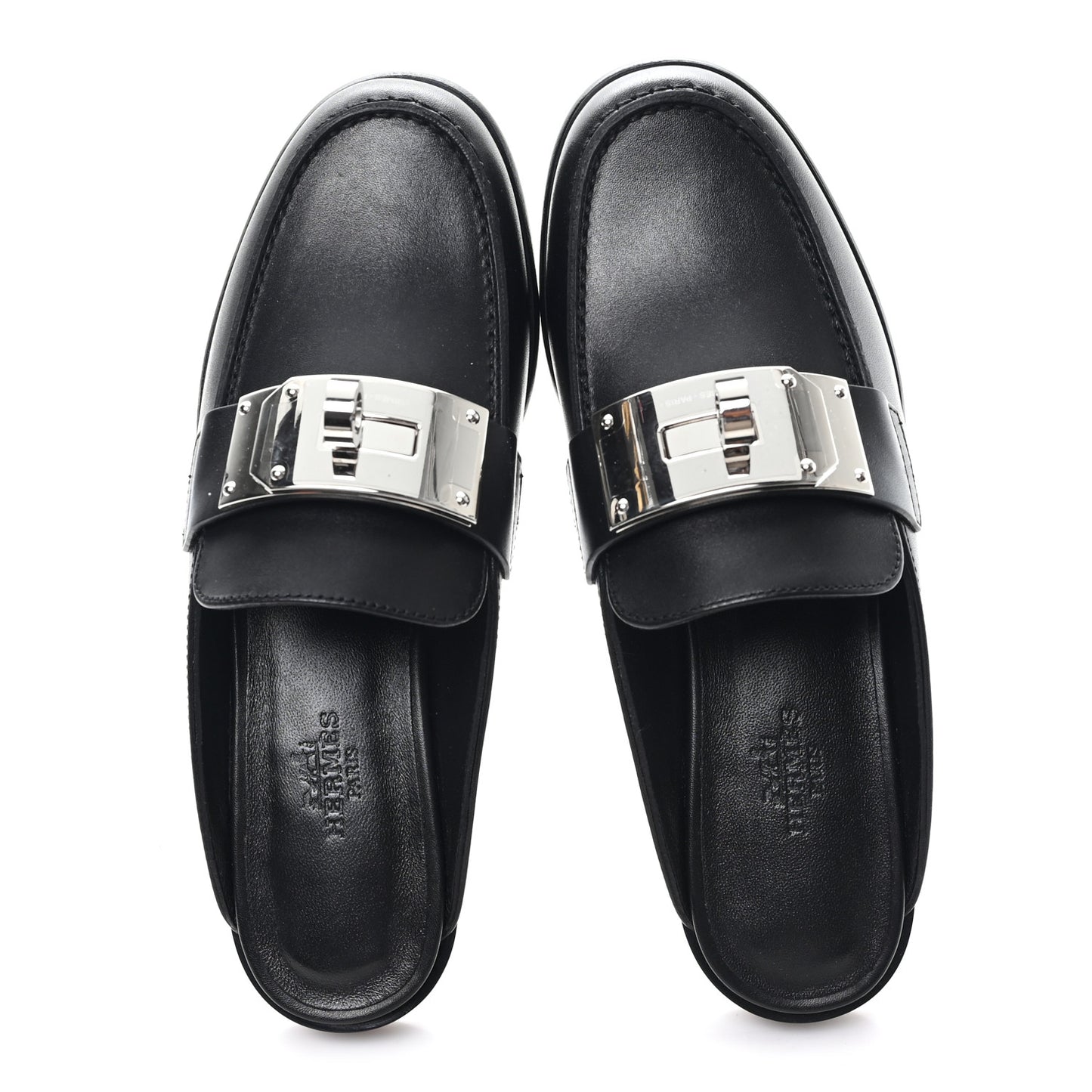 Calfskin Iota Mules 35 Black