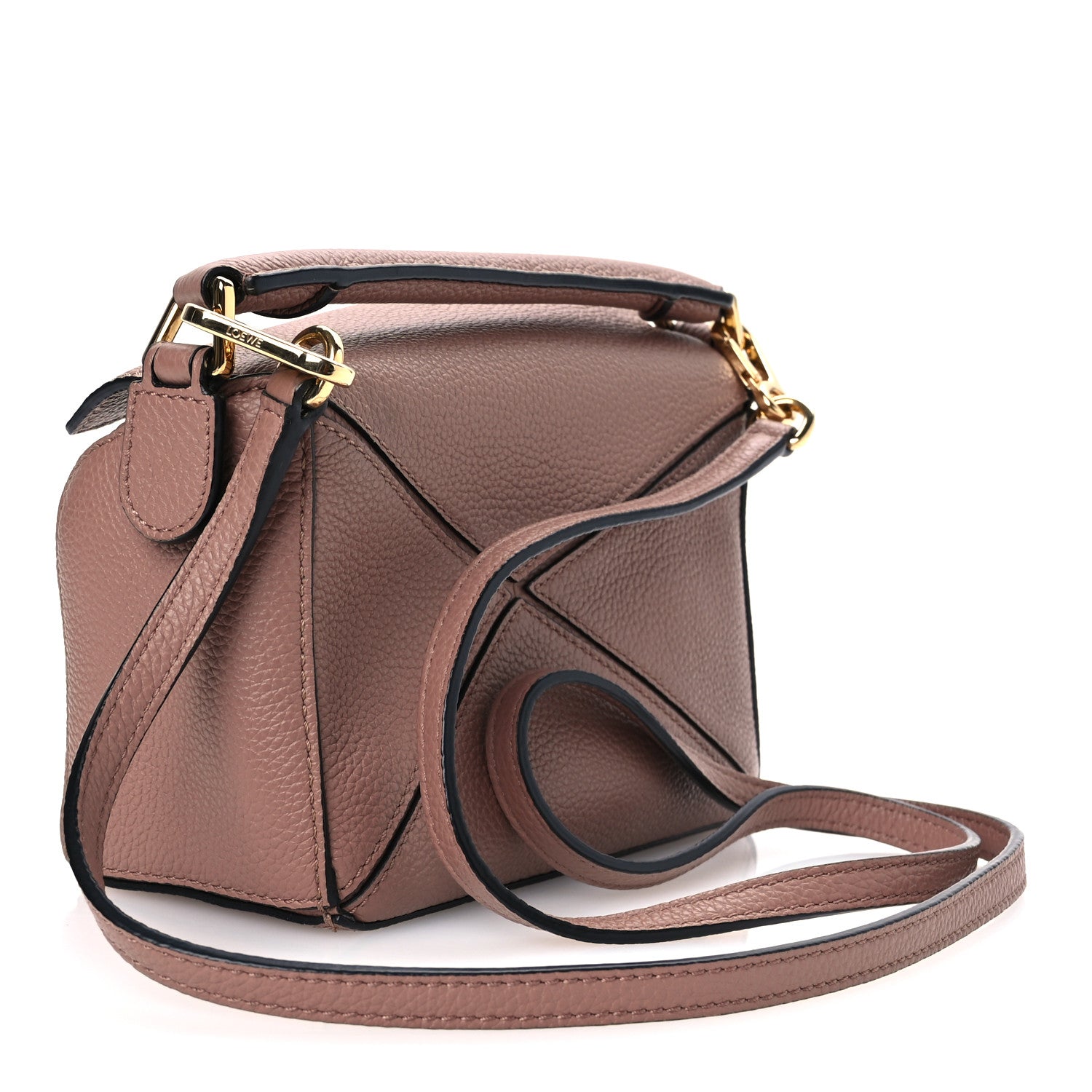 Loewe Grained Calfskin Mini Puzzle Bag Dark Blush 3 of 11