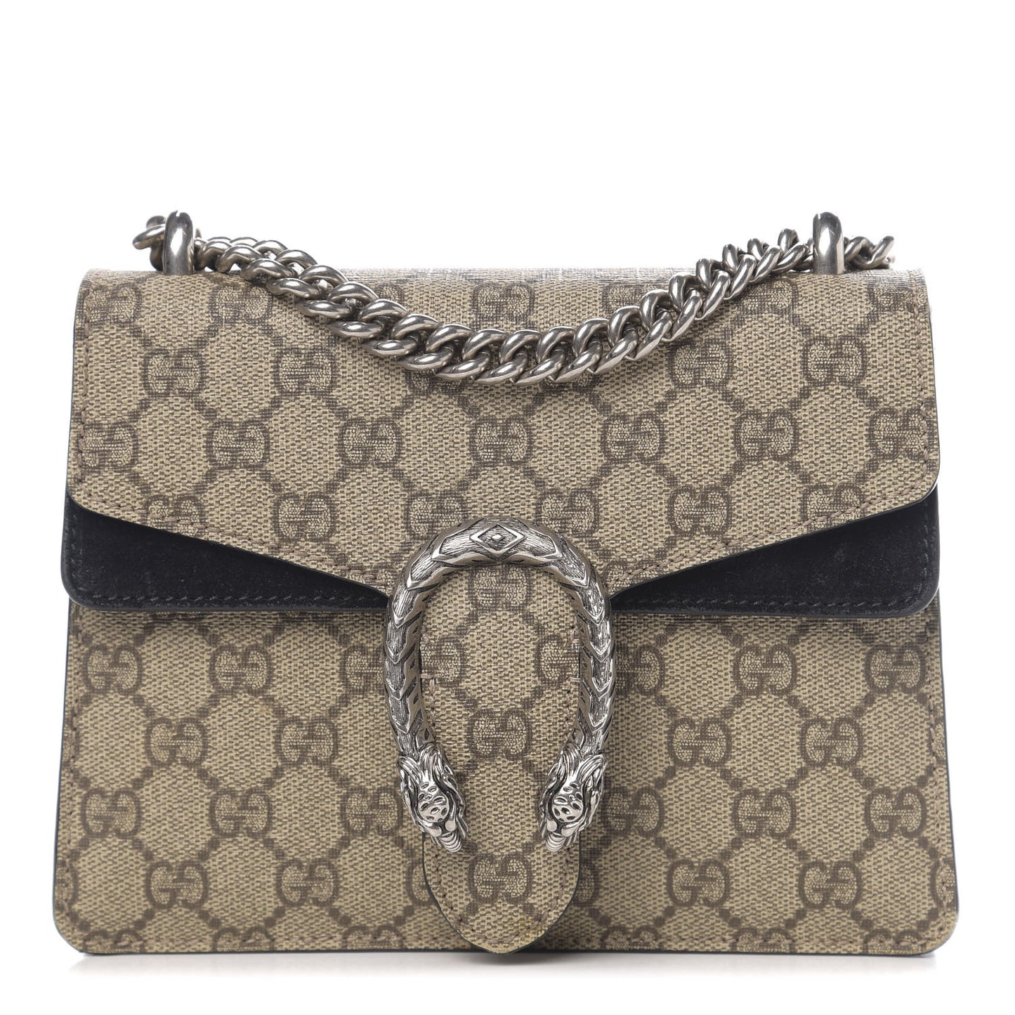 GG Supreme Monogram Mini Dionysus Shoulder Bag Black