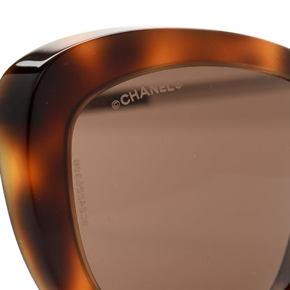 Chanel Acetate Pearl Polarized Cat Eye Sunglasses 5340-H Tortoise 7 of 7