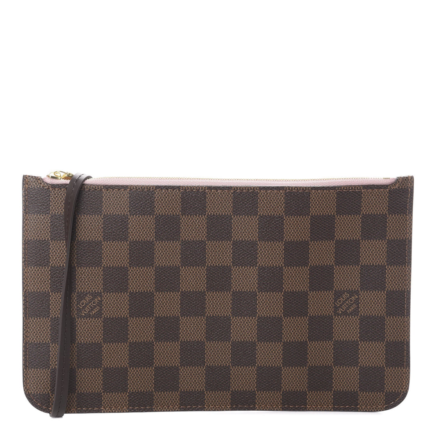 Damier Ebene Neverfull MM GM Pochette Rose Ballerine