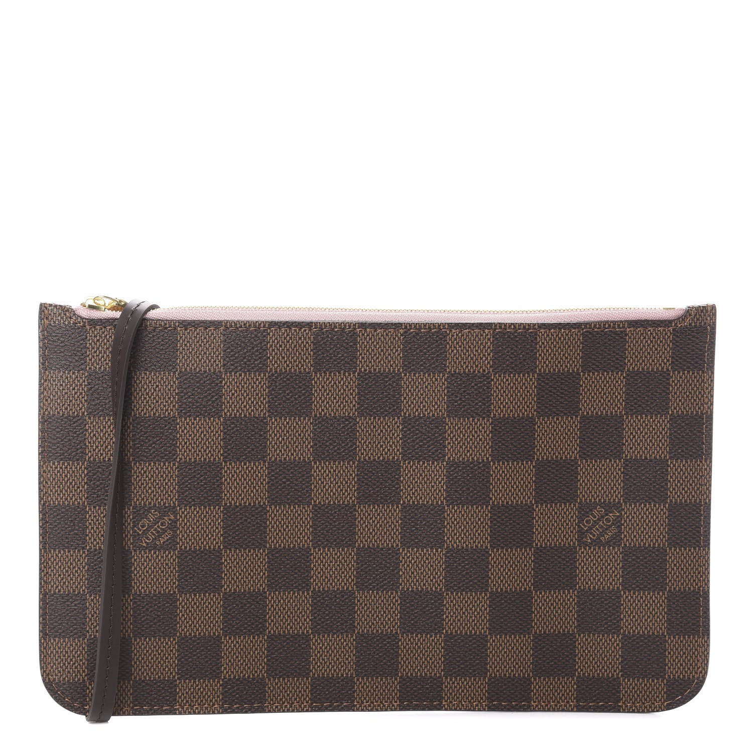 Louis Vuitton Damier Ebene Neverfull MM GM Pochette Rose Ballerine 1 of 5