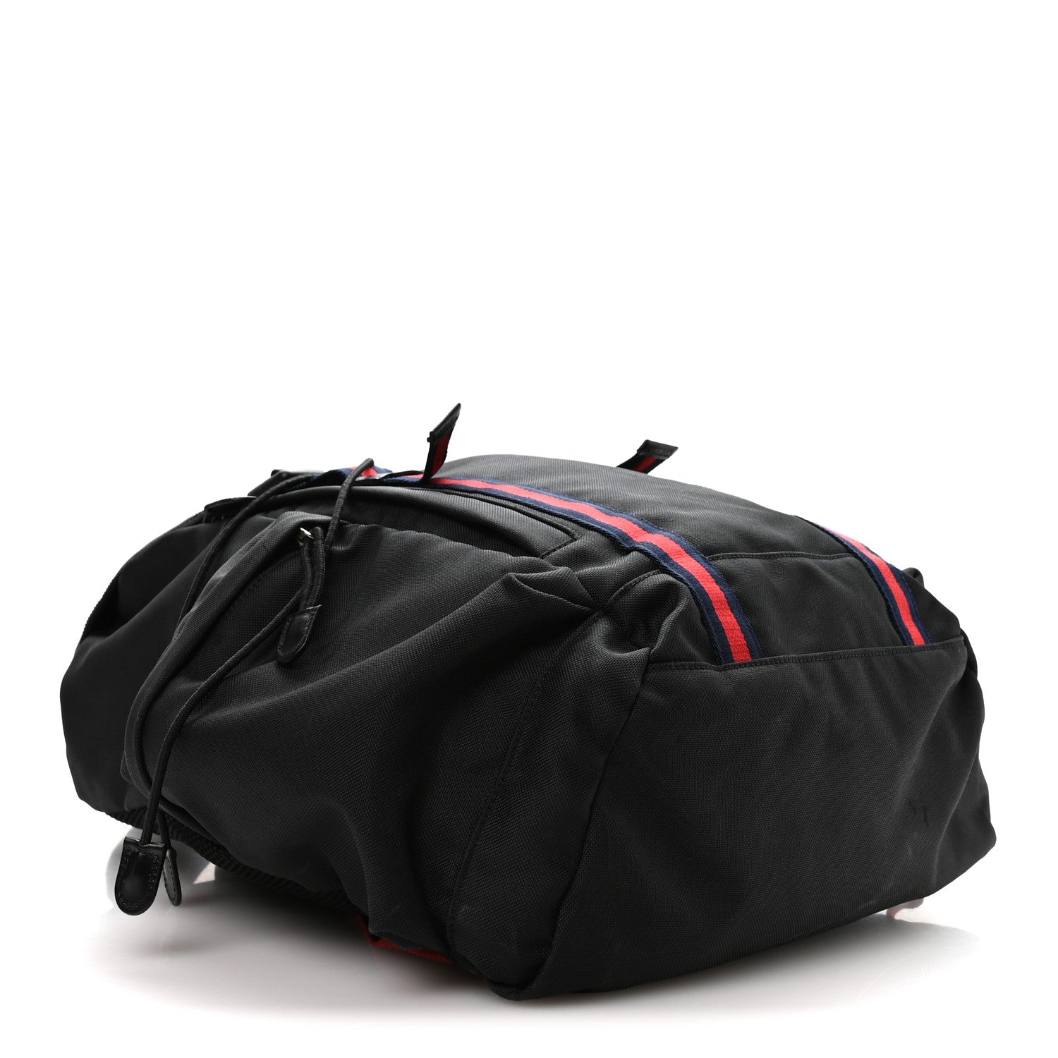 Gucci Techno Canvas Web Double Buckle Backpack Black 4 of 10