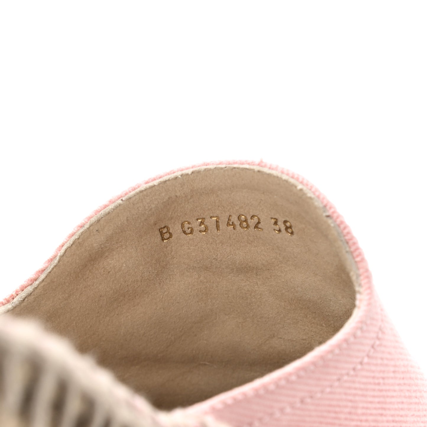 Denim CC Espadrille Mules 38 Pink Black