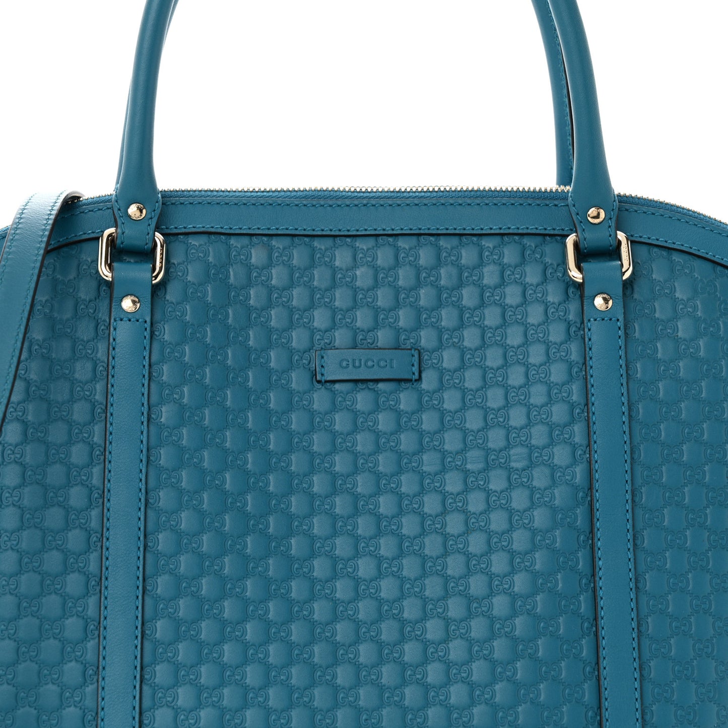 Soft Microguccissima Dome Satchel Deep Cobalt