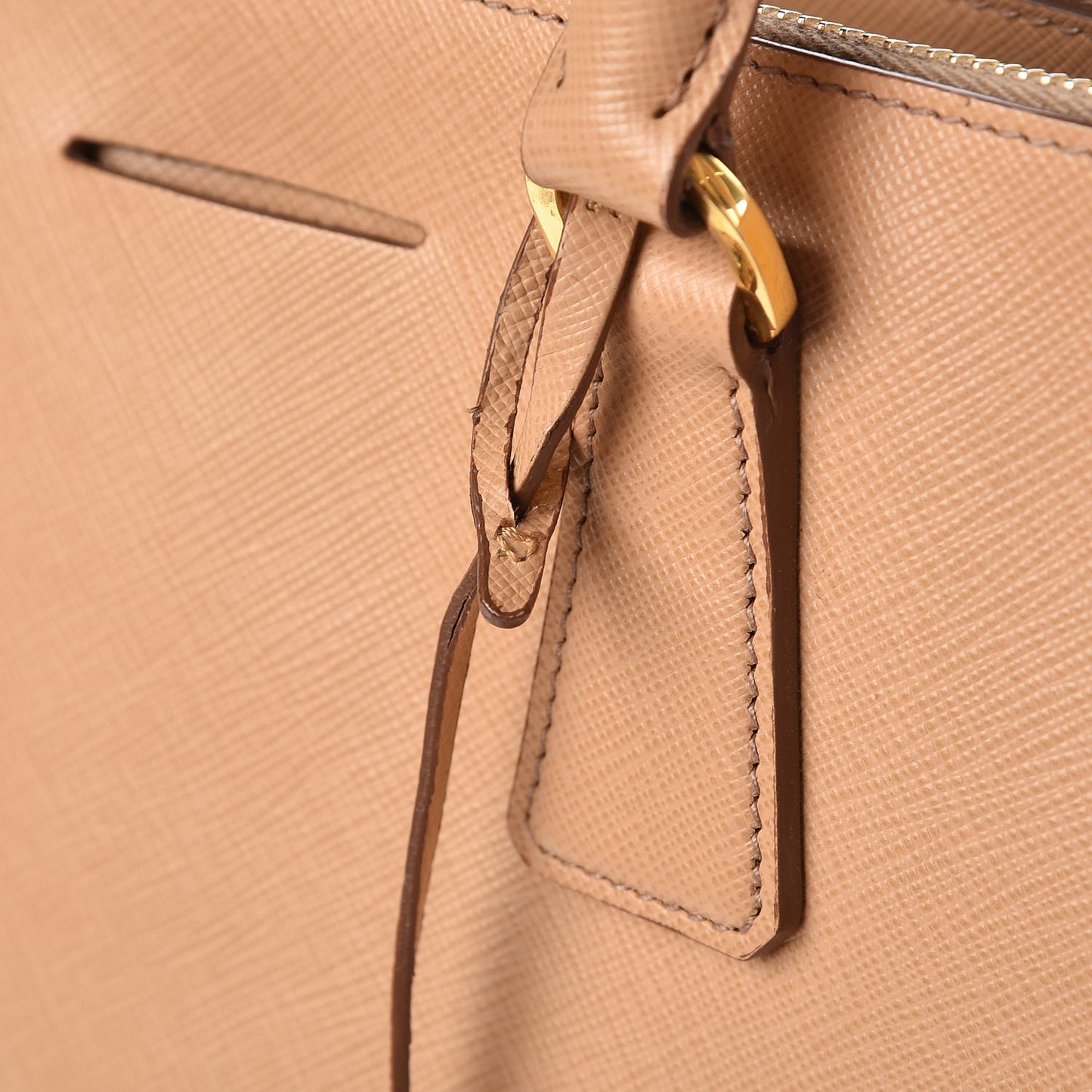 Saffiano Large Galleria Double Zip Tote Sabbia