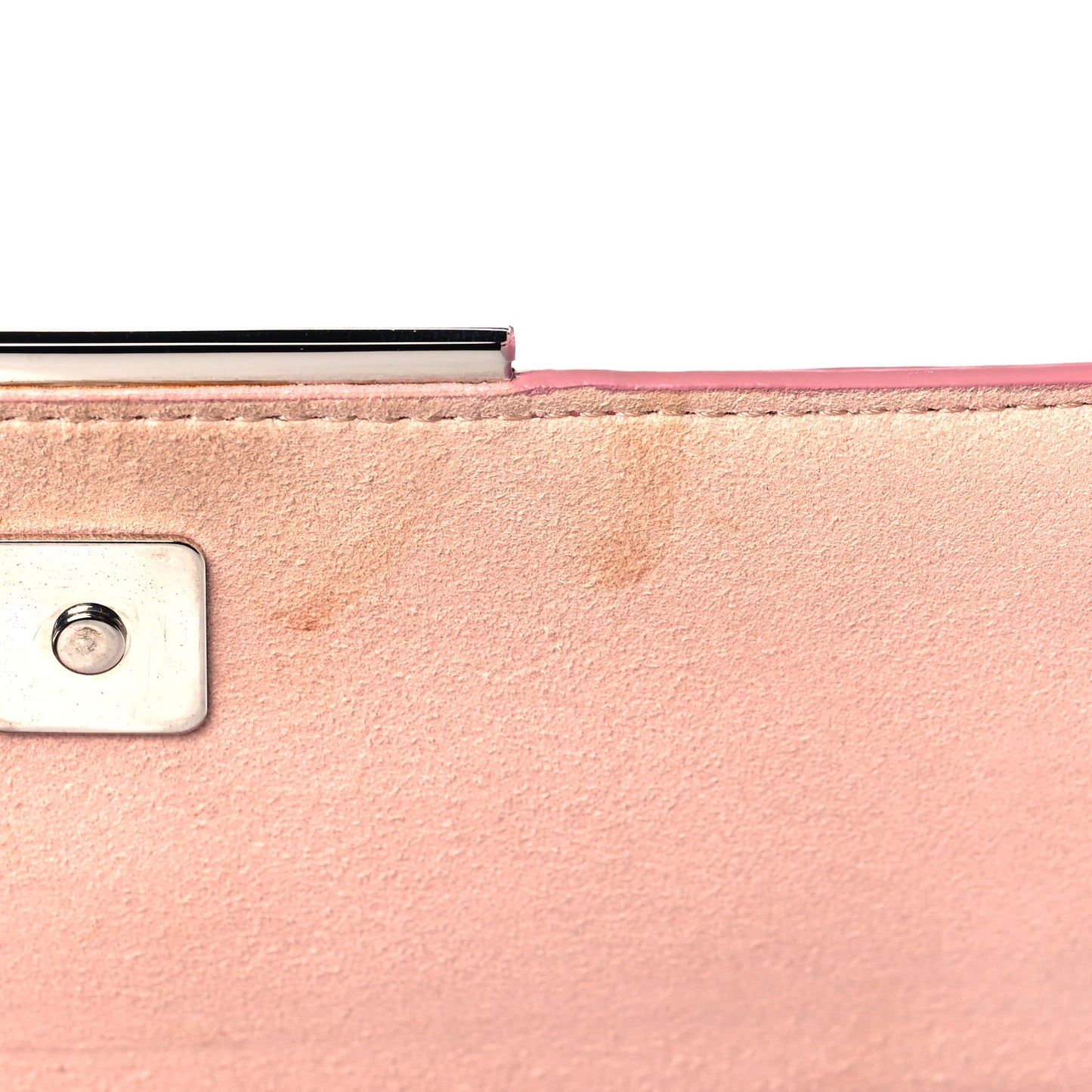 Vitello Flamingo Tube Wallet on Chain Pink