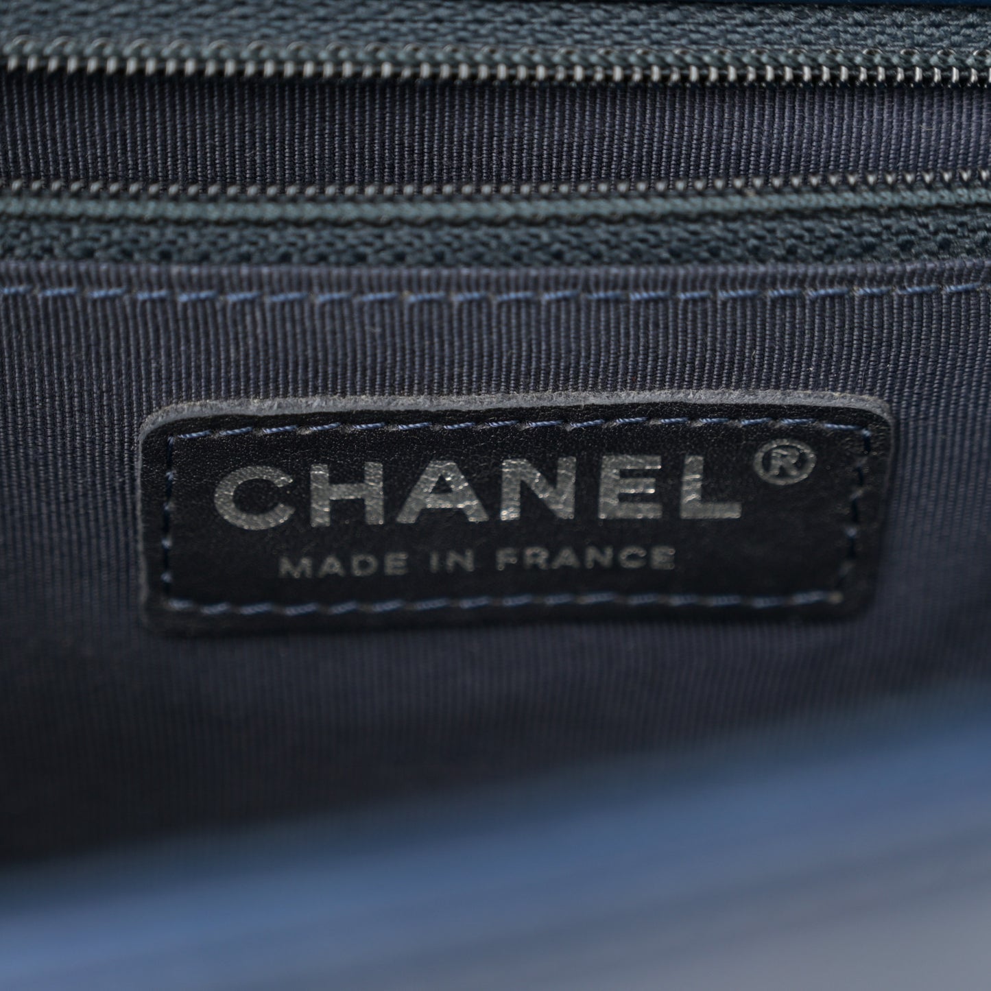 Lambskin Quilted New Medium Boy Flap Blue