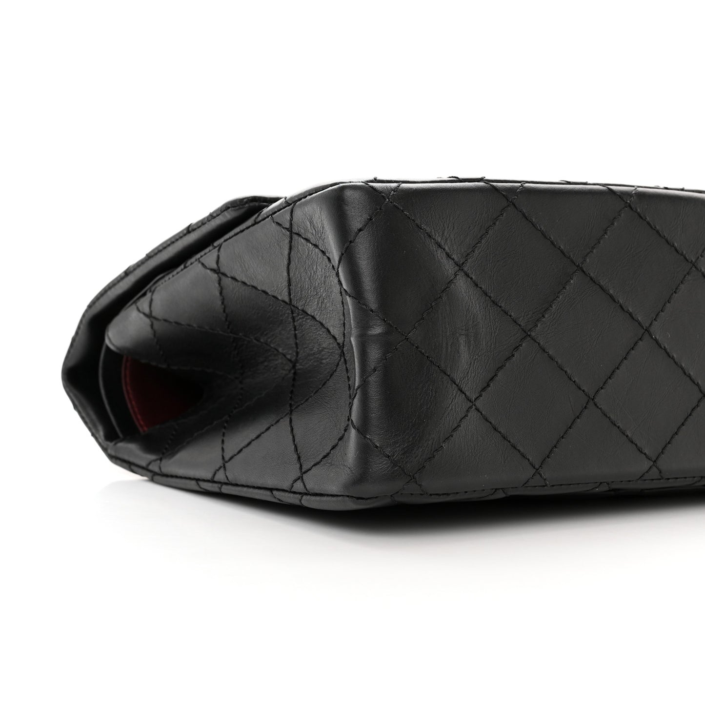 Aged Calfskin Quilted 2.55 Reissue 226 Flap Black