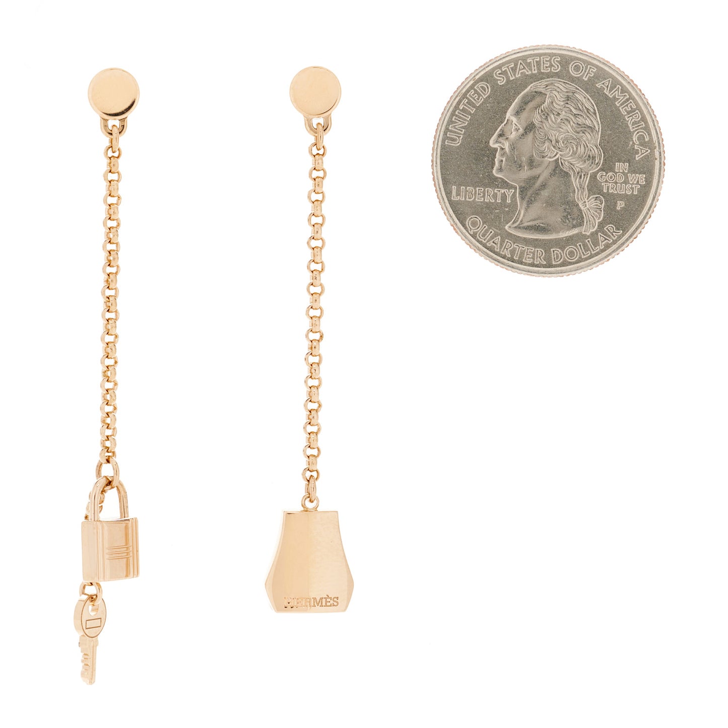 18K Rose Gold Kelly Clochette Earrings